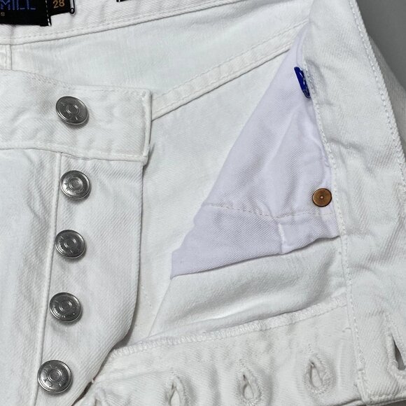 Alex Mill Women’s Jane Mid-Rise Straight-Leg Jeans – White – Size 28 - Picture 5 of 8